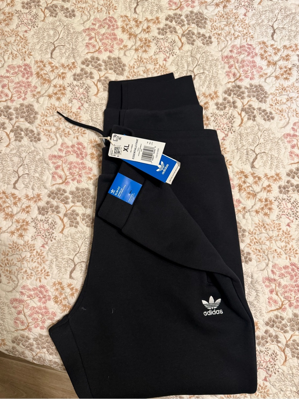 Adidas Black Logo Sweatpants